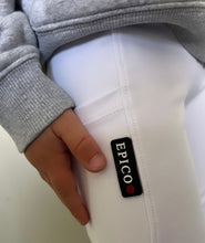 Load image into Gallery viewer, New White Young Rider Full Grip Leggings