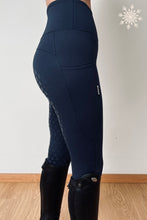 Load image into Gallery viewer, Winter Navy Full Grip Leggings