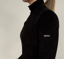 Load image into Gallery viewer, Fleece Quarter Zip Black
