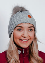 Load image into Gallery viewer, GREY POM HAT
